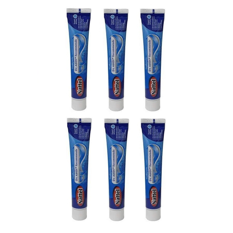 خمیر دندان ناتل مدل Ultra Protection وزن 65 گرم مجموعه 6 عددی خمیر دندان ناتل مدل Ultra Protection وزن 65 گرم مجموعه 6 عددی
