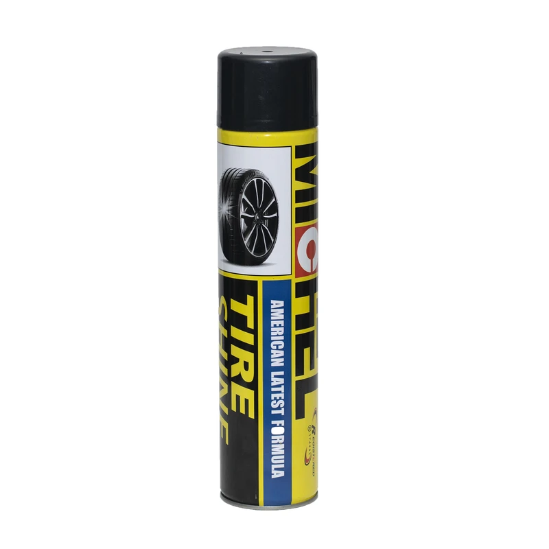 اسپری براق کننده لاستیک خودرو مایکل مدل Shine حجم 650 میلی لیتر
