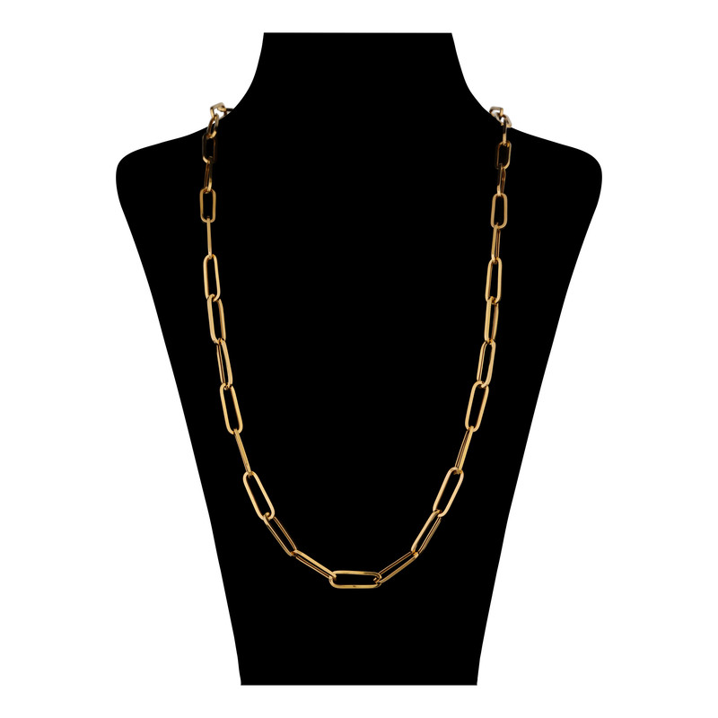 گردنبند طلا 18 عیار زنانه طلای مستجابی مدل 80105