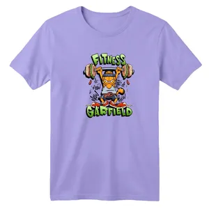 تی‌شرت آستین کوتاه لانگ یقه گرد بچگانه مدل گارفیلد ورزشکار