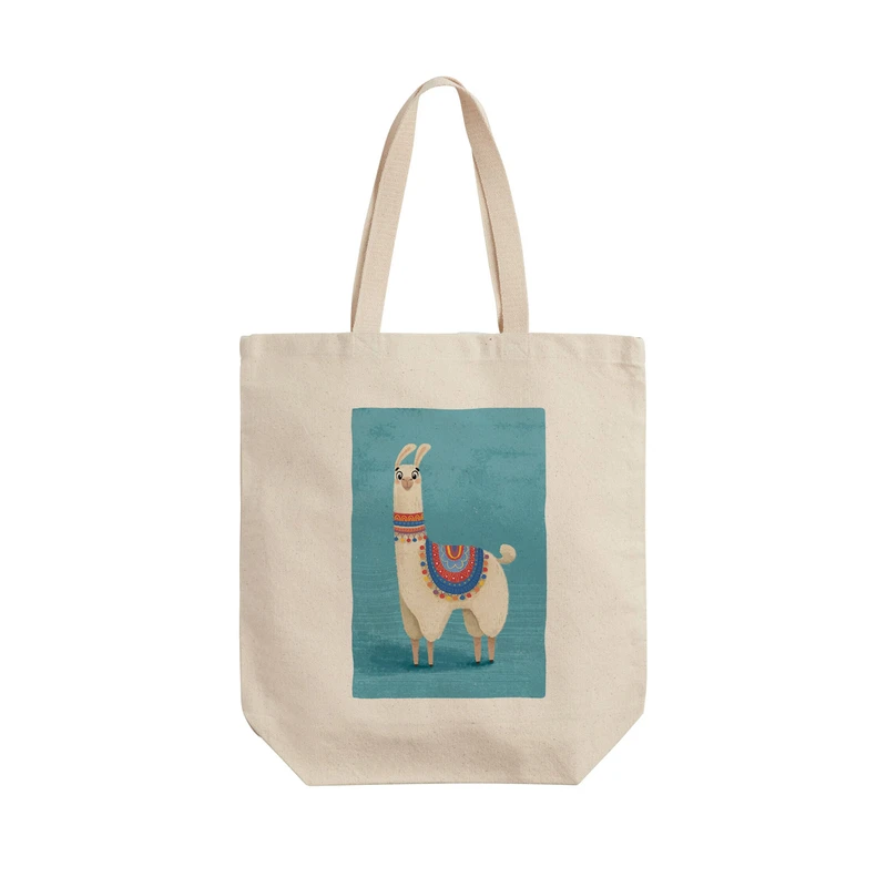 ساک خرید ترمه طراحان ایده مدل لاما بامزه کد strm1094 - L