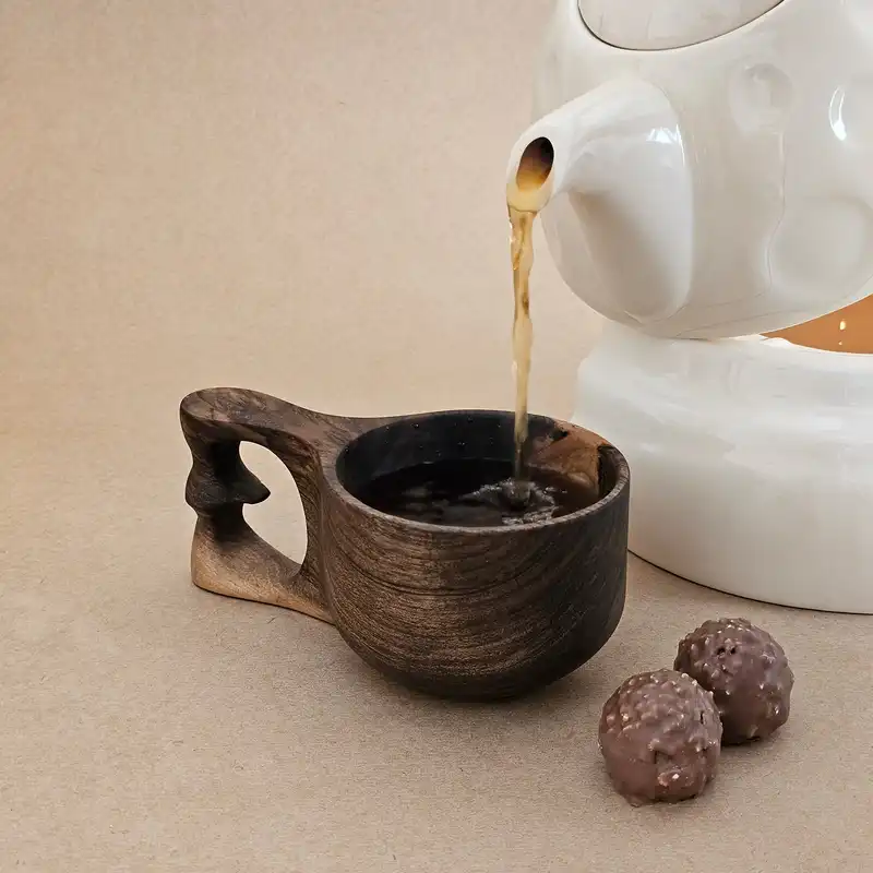 لیوان چوبی مدل کوکسا کد KC-305