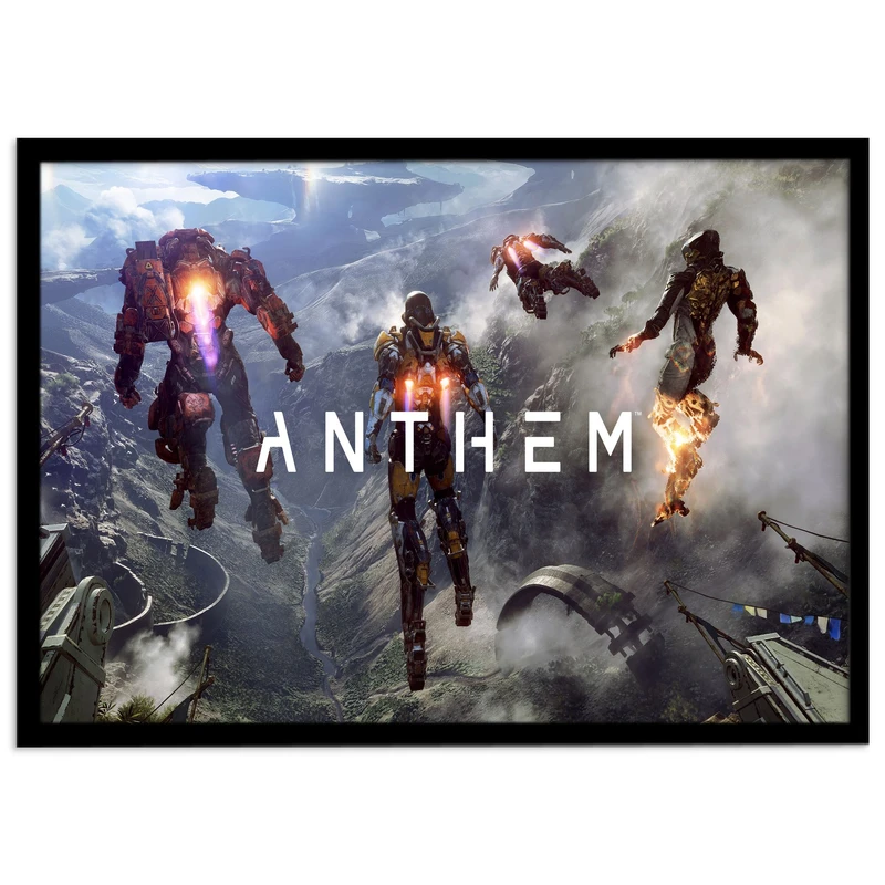 تابلو نوری بکلیت طرح بازی گیم نت Anthem مدل چراغدار B-s1373