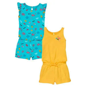 سرهمی دخترانه ایمپی دیمپی مدل JUMPSUIT-BLAU01 مجموعه 2 عددی