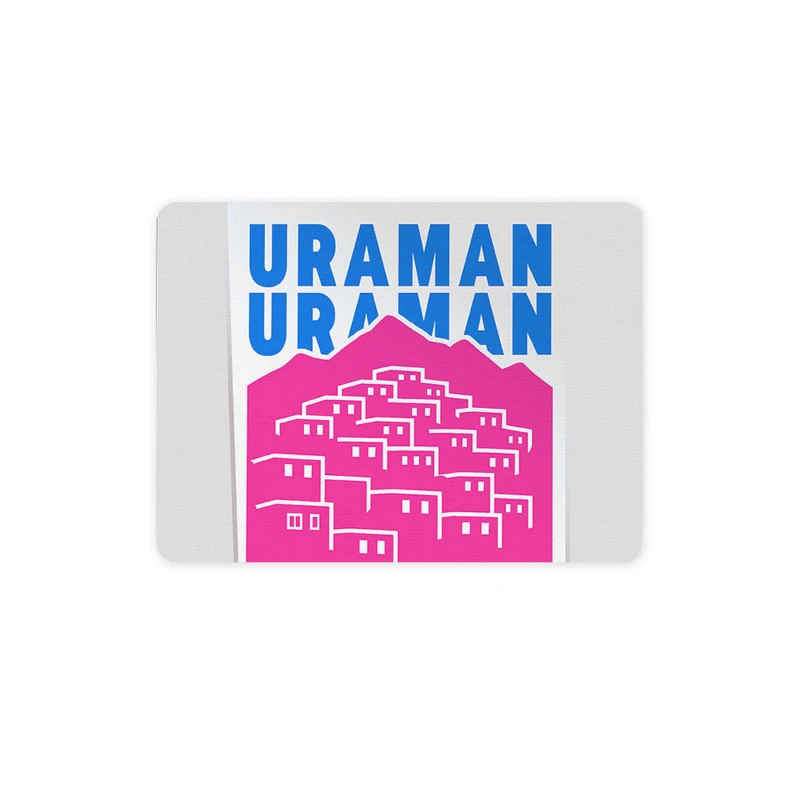 ماوس پد ترمه طراحان ایده مدل نماد روستای اورامان کد map0085 سایز 19*28 سانتی متر