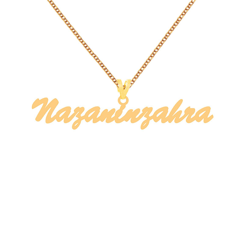 گردنبند طلا 18 عیار زنانه کرابو طرح نازنین زهرا مدل kr1-48