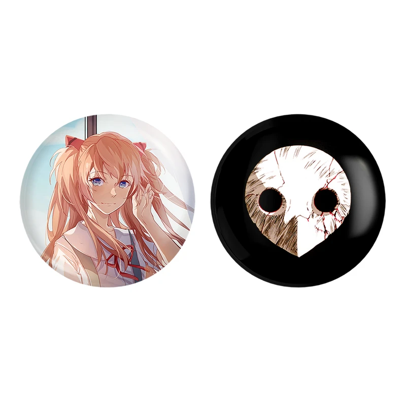 مگنت خندالو مدل آسوکا چان و نماد فرشته ها انیمه اونگلیون کد 1380113799 مجموعه 2 عددی