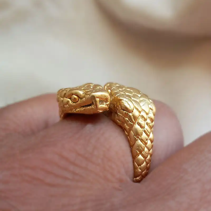 انگشتر مدل مار کد SN-76-GOL