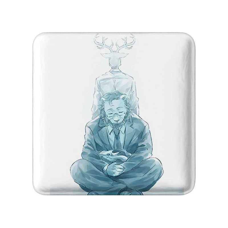 مگنت خندالو طرح لوییس و ایبوکی انیمه بیستارز مدل مربعی کد 33466