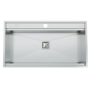 سینک ظرفشویی استیل توکار یک لگنه کمتال مدل a-90 basic