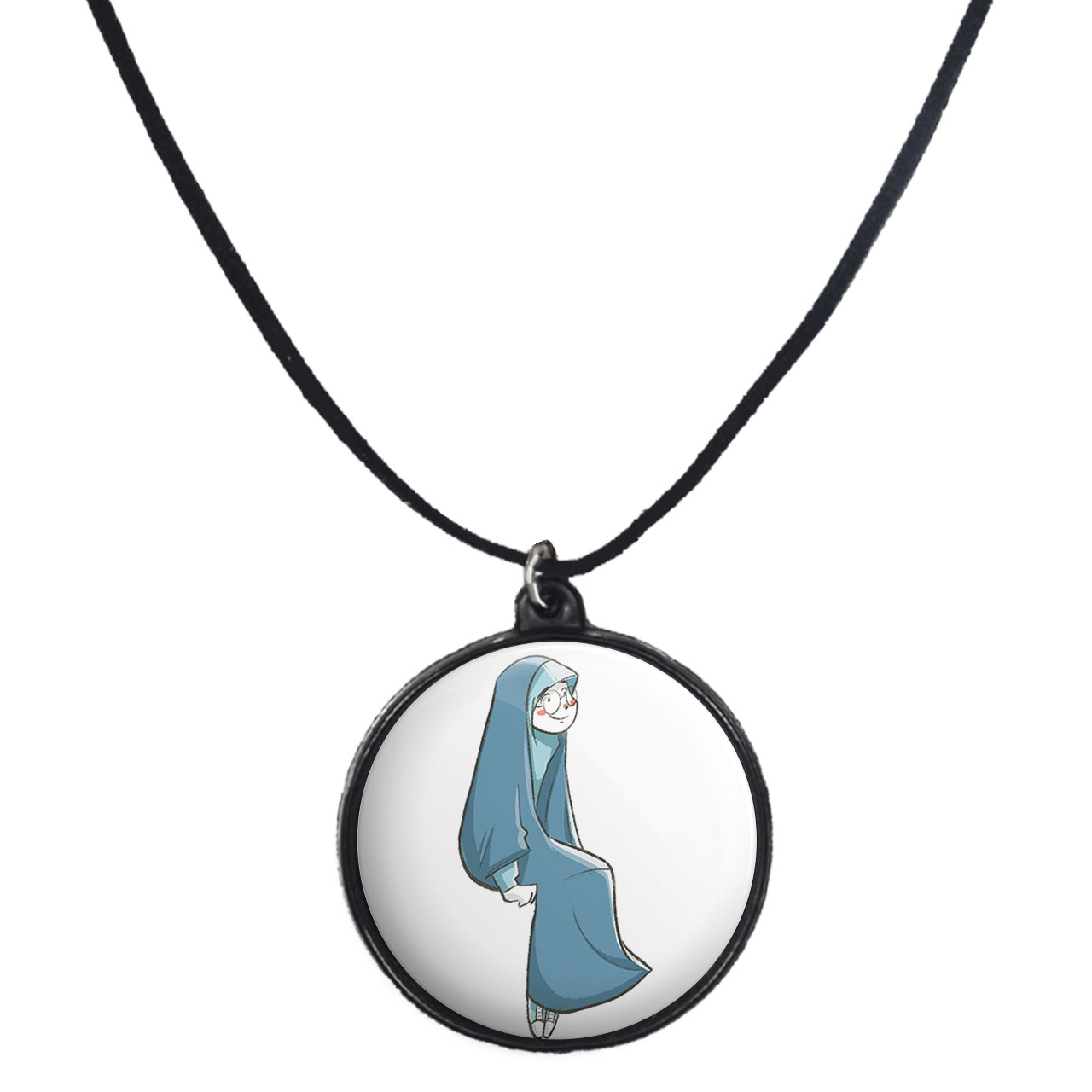 گردنبند پرمانه طرح حجاب کد pmb.24036 مدل دو طرفه