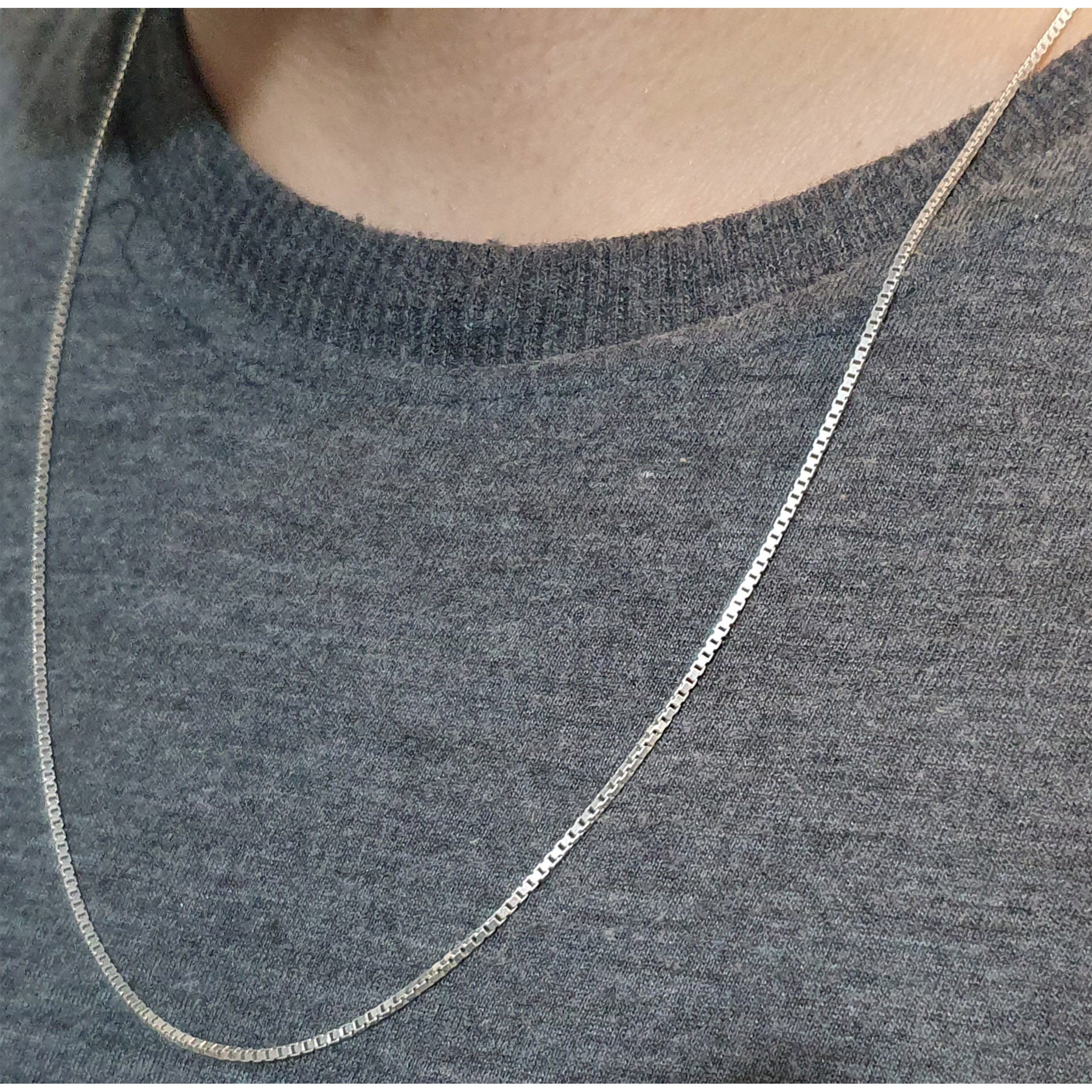 زنجیر نقره زنانه مدل ونیزی کد ایتالی 5.91