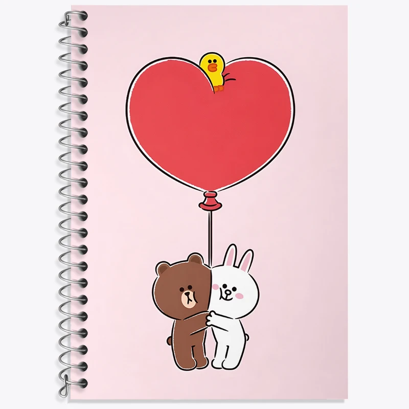 دفتر نت موسیقی 50 برگ خندالو طرح استیکر لاین کد N3548