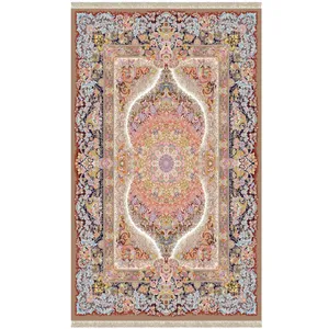 فرش پارچه ای مدل ابریشم نما طرح افشانه کد 076
