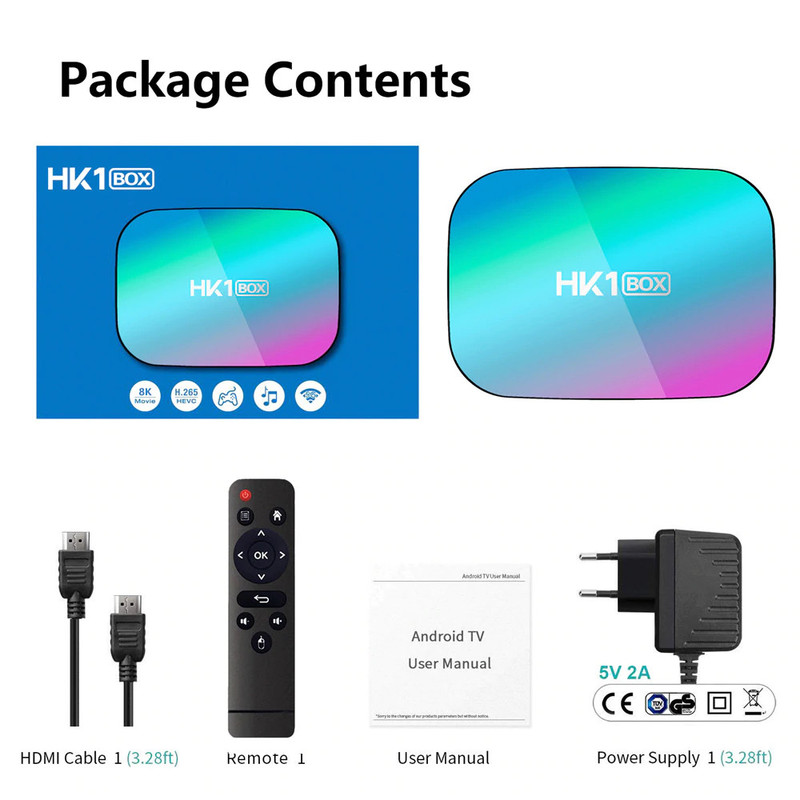 اندروید باکس اچ کی وان مدل HK1 BOX 8K 4/64GB