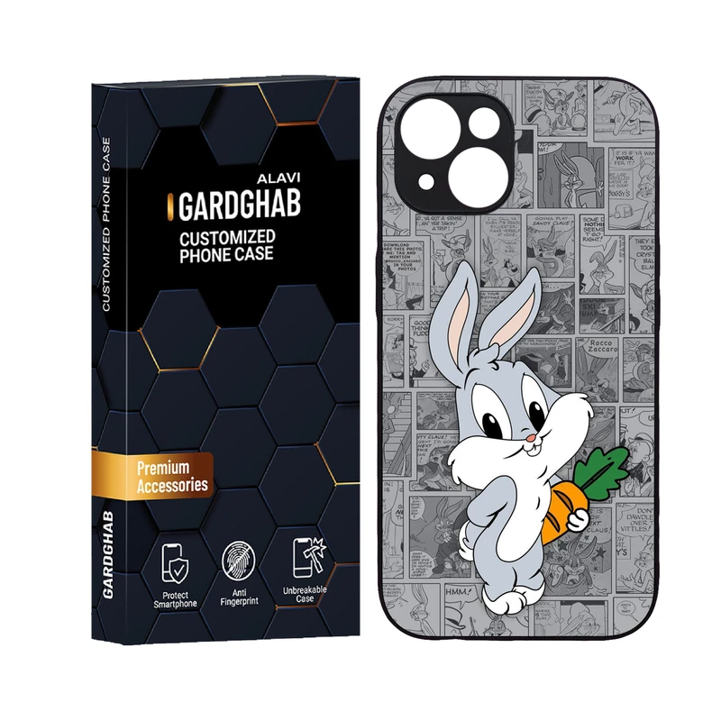 کاور گارد قاب علوی مدل دورژله ای کارتنی و انیمه مناسب برای گوشی موبایل اپل iPhone 14