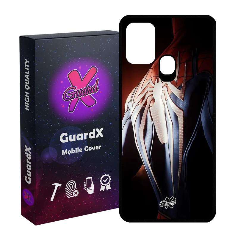 کاور گارد ایکس طرح Spider Man مدل Glass10126 مناسب برای گوشی موبایل سامسونگ Galaxy M31 / M31 Prime / F41