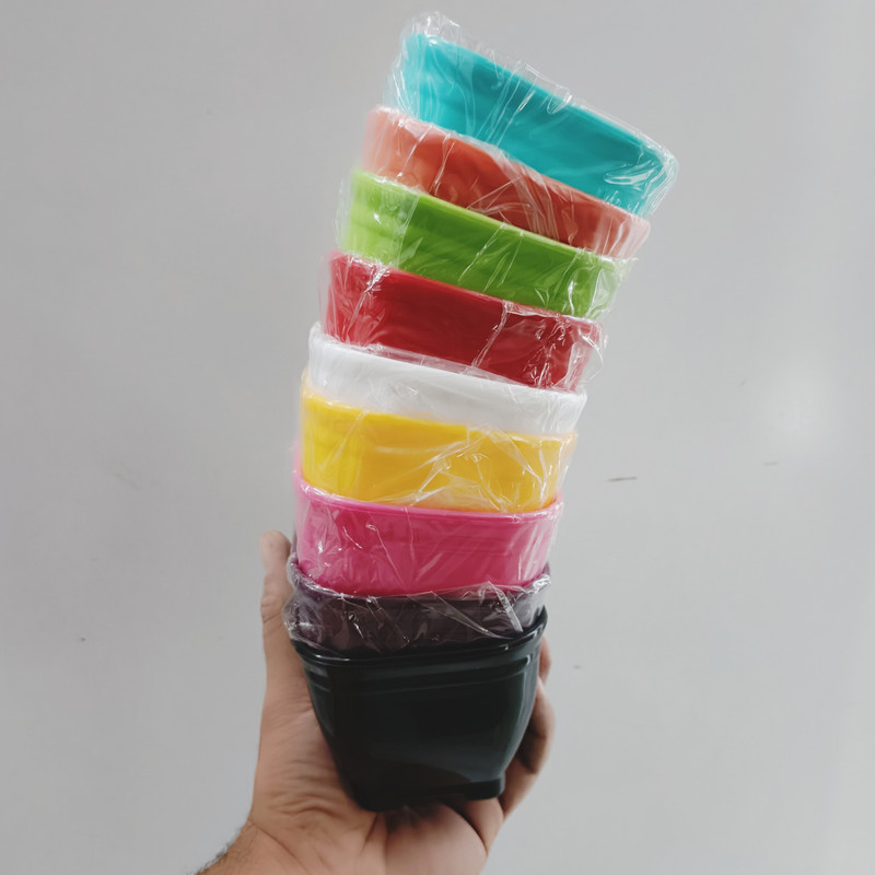 گلدان مدل مربع کد 10cm بسته 9 عددی