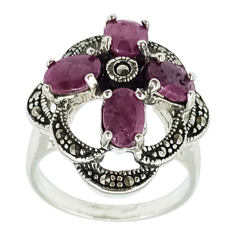 انگشتر نقره زنانه سلین کالا مدل یاقوت سرخ ce-As321