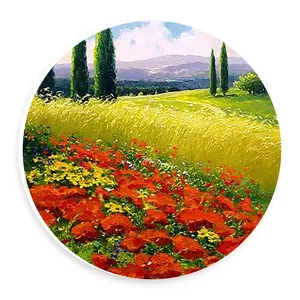  دیوارکوب طرح مزرعه و درختان سرو مدل wtb669