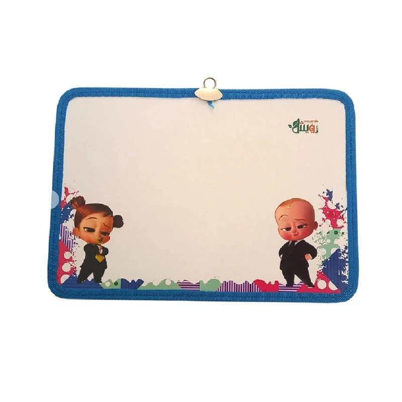 تخته وایت برد رویش مدل بچه رئیس کد 007 سایز 47x33 سانتی متر