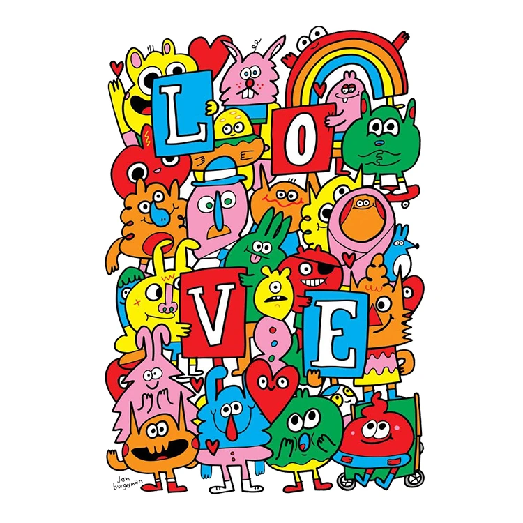 استیکر پارچه و لباس پاد آفرین مدل کارتونی کد S1394