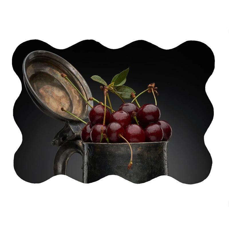 پادری مدل دالبر طرح آلبالو کد 6346 سایز 80x110 سانتی متر 