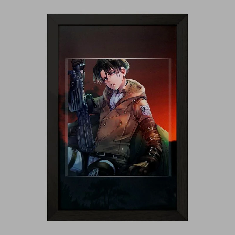 تابلو خندالو مدل لیوای انیمه اتک آن تایتان Attack on Titan  کد 18581