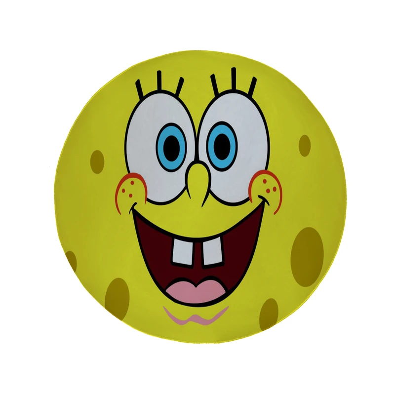 پادری مدل دایره طرح باب اسفنجی کد 8543 سایز 90 × 90 سانتی متر