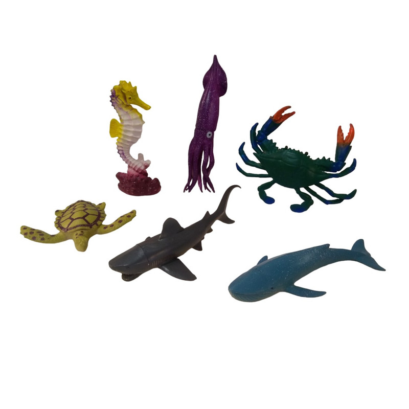 فیگور مدل حیوانات دریایی کد SA235 مجموعه 6 عددی