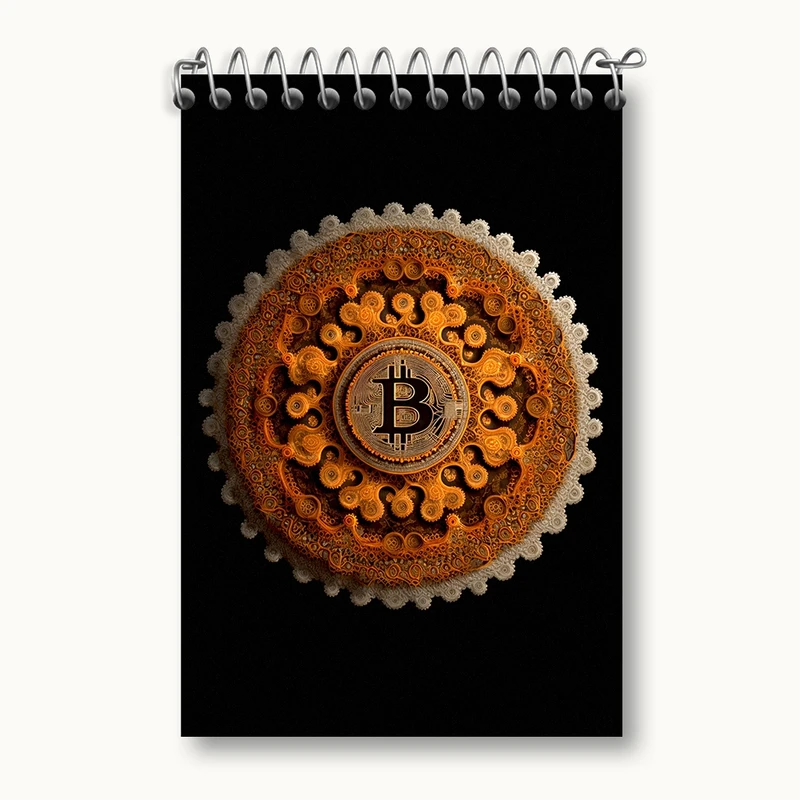 دفتر یادداشت 50 برگ خندالو مدل بیت کوین (Bitcoin) کد F1642