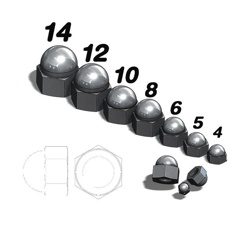مهره مدل M5 بسته 115 عددی