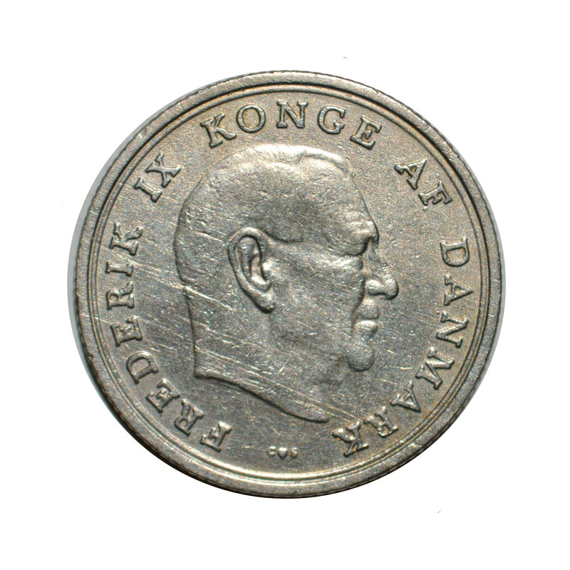 سکه تزیینی طرح کشور دانمارک مدل یک کرون 1969 میلادی
