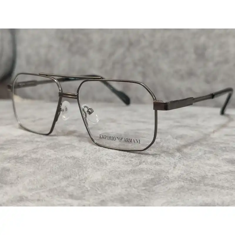 فریم عینک طبی مدل  خلبانی بدنه فلزی دسته فنری کد 0382