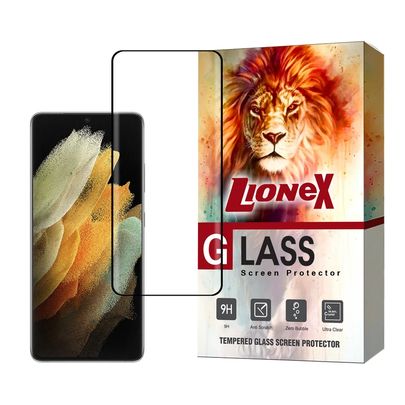محافظ صفحه نمایش لایونکس مدل EDGNWLI مناسب برای گوشی موبایل سامسونگ Galaxy S21 Ultra 5G