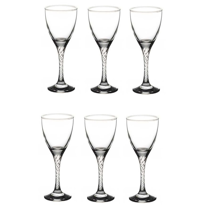 لیوان پاشاباغچه مدل Twist Glass کد 44372 بسته شش عددی 