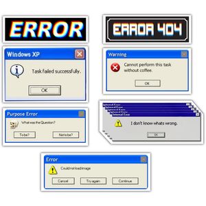 نقد و بررسی استیکر لپ تاپ طرح خطا های ویندوز کد KM-WINERR1 مجموعه 7 عددی توسط خریداران