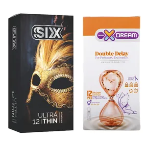  کاندوم سیکس مدل Ultra Thin بسته 12 عددی به همراه کاندوم ایکس دریم مدل Double Delay بسته 12 عددی