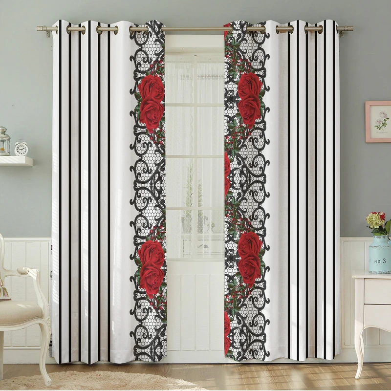 پرده نیروانا طرح مدرن  مدل مخمل کد 8124 سایز 140×280 سانتی متر