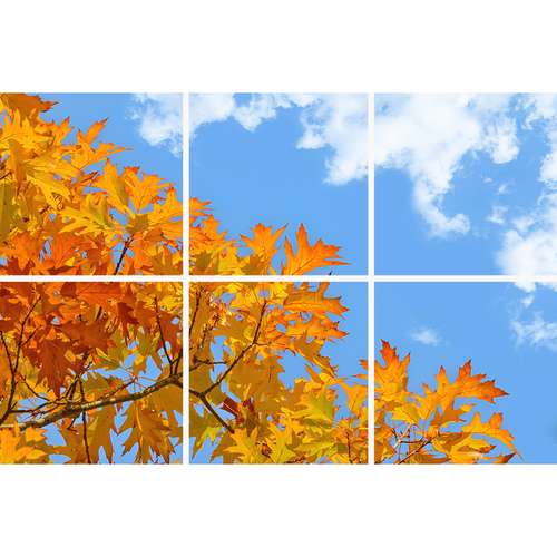 تایل سقفی آسمان مجازی مدل SK-424-2x3 سایز 60x60 مجموعه شش عددی