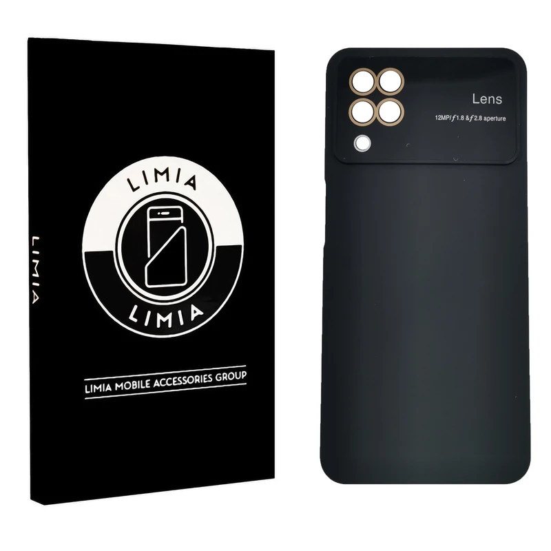 کاور لیمیا مدل کلاسیک ژله ای لنزدار مناسب برای گوشی موبایل سامسونگ Galaxy A12