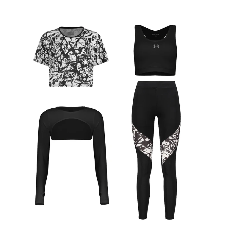 ست چهار تکه لباس ورزشی زنانه مدل 1401-1801-70-56