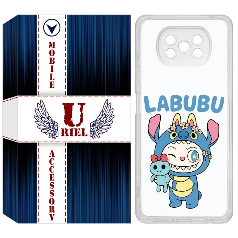 کاور یوریل مدل Clear کد 112 طرح لبوبو Labubu مناسب برای گوشی موبایل شیائومی Poco X3 / X3 Pro / X3 NFC