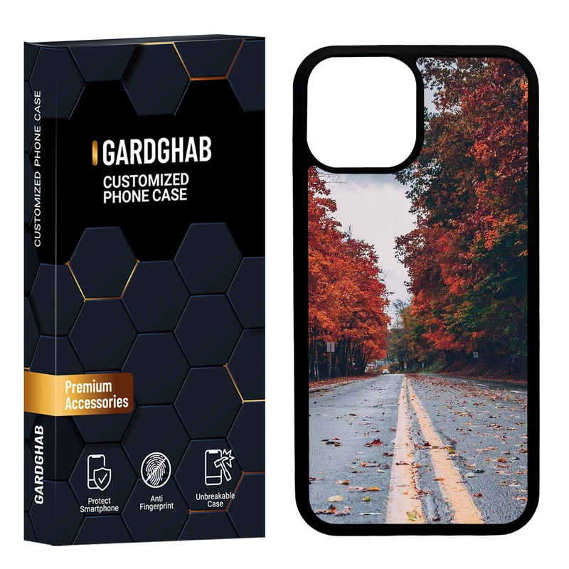 کاور گارد قاب مدل دور ژله ای منظره و طبیعت مناسب برای گوشی موبایل اپل iPhone 13 Mini