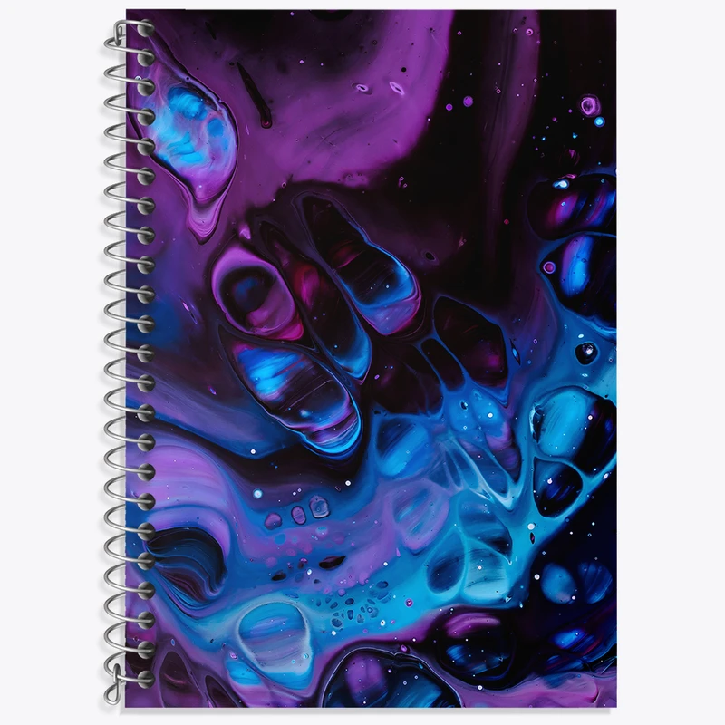 دفتر زبان 50 برگ خندالو مدل سه خط طرح بافت رنگی کد N5457