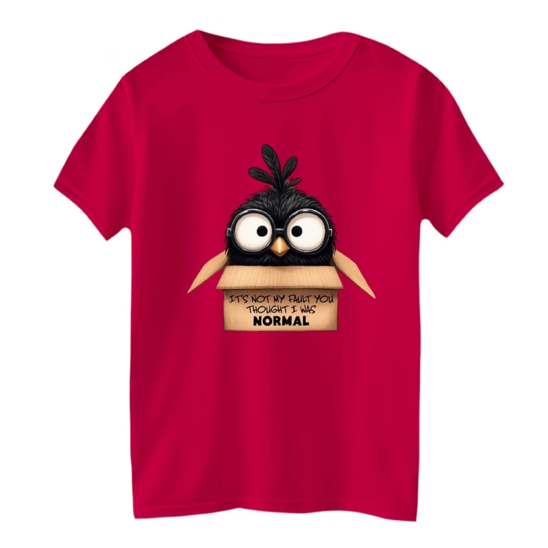 تی شرت آستین کوتاه بچگانه مدل جوجه و جعبه