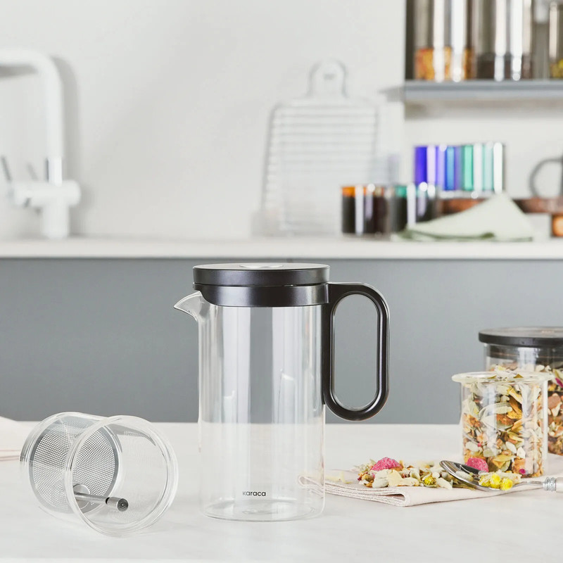 فرنچ پرس کاراجا مدل Brewy Tea Borosilikat Cam گنجایش ۵۰۰ میلی لیتر