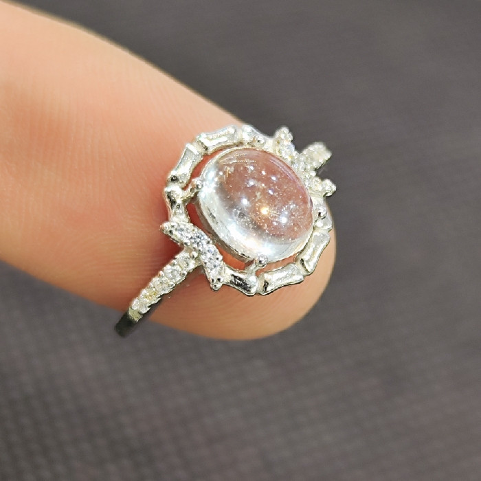 انگشتر نقره زنانه مدل سنگ در نجف کد 394