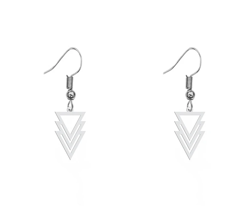 گوشواره زنانه هایکا طرح مثلث مدل ha-203