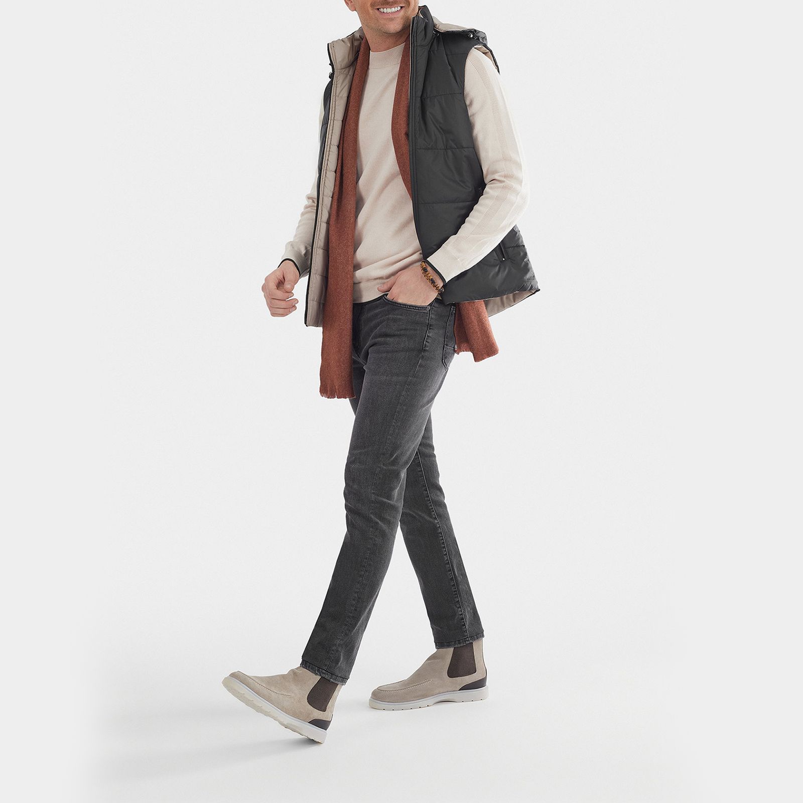 جلیقه مردانه کروم مدل دو رو کد 2320709 - - 5